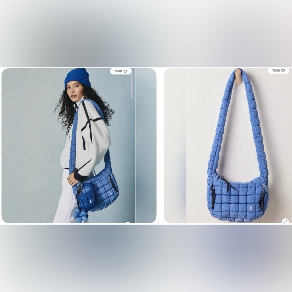 FP quilted baby carryall bag- blueberry